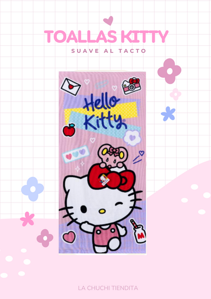 Toalla Kawaii Hello Kitty – Suavidad y Estilo para Cada Aventura