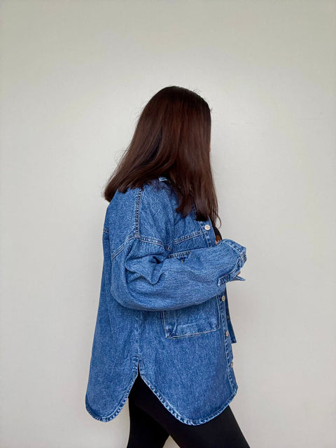 CAMISA DENIM OVERSIZE